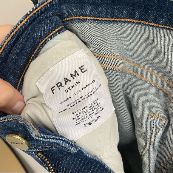 Frame Denim “le high straight” EUC Jeans sz 24 - Picture 9 of 11